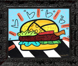 BURGER -  Mixed Media Original *SOLD*