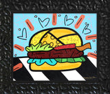 BURGER -  Mixed Media Original *SOLD*