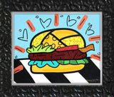 BURGER -  Mixed Media Original *SOLD*