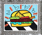 BURGER -  Mixed Media Original *SOLD*