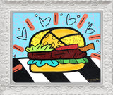 BURGER -  Mixed Media Original *SOLD*