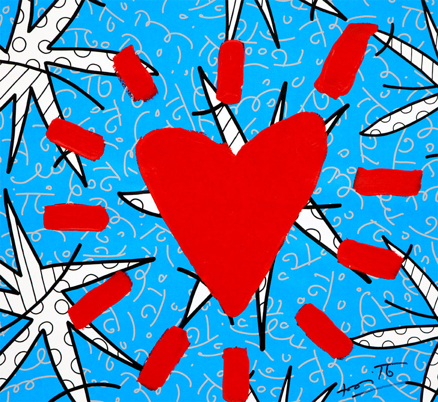 Huge Heart - Mixed Media Original