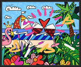 MIAMI BEACH PARADISE -  Mixed Media Original *SOLD*