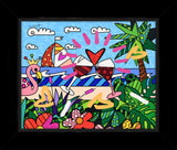 MIAMI BEACH PARADISE -  Mixed Media Original *SOLD*