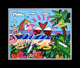 MIAMI BEACH PARADISE -  Mixed Media Original *SOLD*