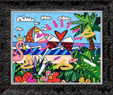 MIAMI BEACH PARADISE -  Mixed Media Original *SOLD*