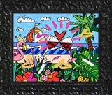 MIAMI BEACH PARADISE -  Mixed Media Original *SOLD*