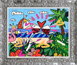 MIAMI BEACH PARADISE -  Mixed Media Original *SOLD*