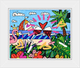 MIAMI BEACH PARADISE -  Mixed Media Original *SOLD*