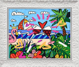 MIAMI BEACH PARADISE -  Mixed Media Original *SOLD*