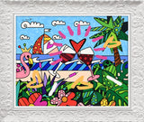 MIAMI BEACH PARADISE -  Mixed Media Original *SOLD*