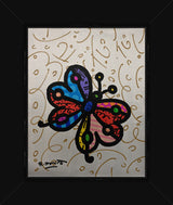 GARDEN BUTTERFLY -  Mixed Media Original