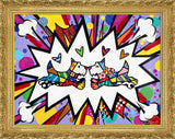 TWO SCOTTIES - Mixed Media Original