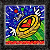 BRITTO COIN -  Mixed Media Original