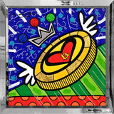 BRITTO COIN -  Mixed Media Original