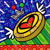 BRITTO COIN -  Mixed Media Original