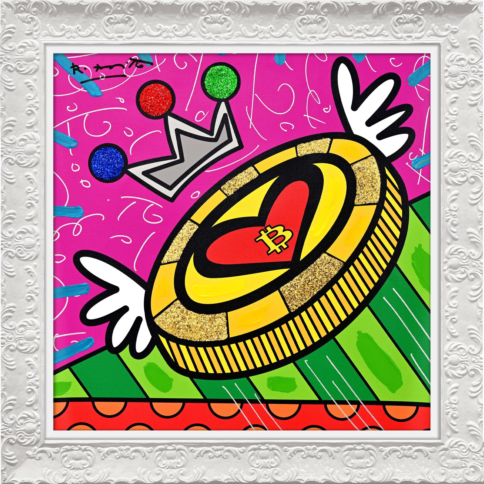 BRITTO COIN -  Mixed Media Original