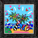 MIAMI BEACH -  Mixed Media Original *SOLD*