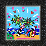 MIAMI BEACH -  Mixed Media Original *SOLD*