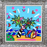 MIAMI BEACH -  Mixed Media Original *SOLD*