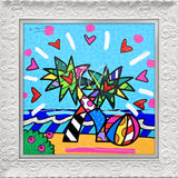 MIAMI BEACH -  Mixed Media Original *SOLD*