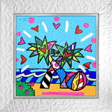 MIAMI BEACH -  Mixed Media Original *SOLD*