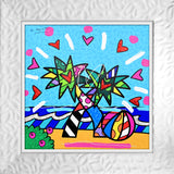 MIAMI BEACH -  Mixed Media Original *SOLD*