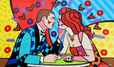 DINNER DATE -  Mixed Media Original