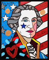 GEORGE WASHINGTON - Mixed Media Original