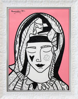 MOTHER IN PINK - Mixed Media Original