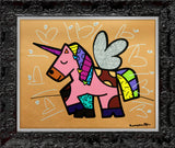 HAPPY UNICORN -  Mixed Media Original