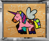 HAPPY UNICORN -  Mixed Media Original