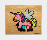 HAPPY UNICORN -  Mixed Media Original