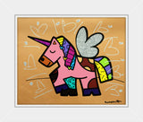 HAPPY UNICORN -  Mixed Media Original