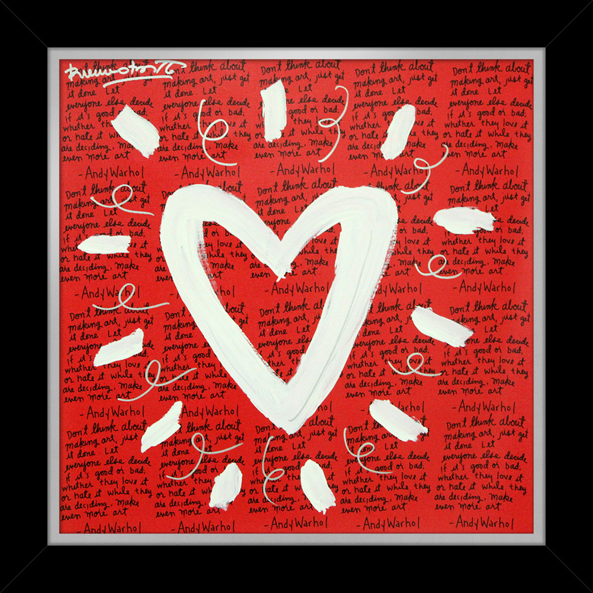 ANDY'S HEART - Mixed Media Original