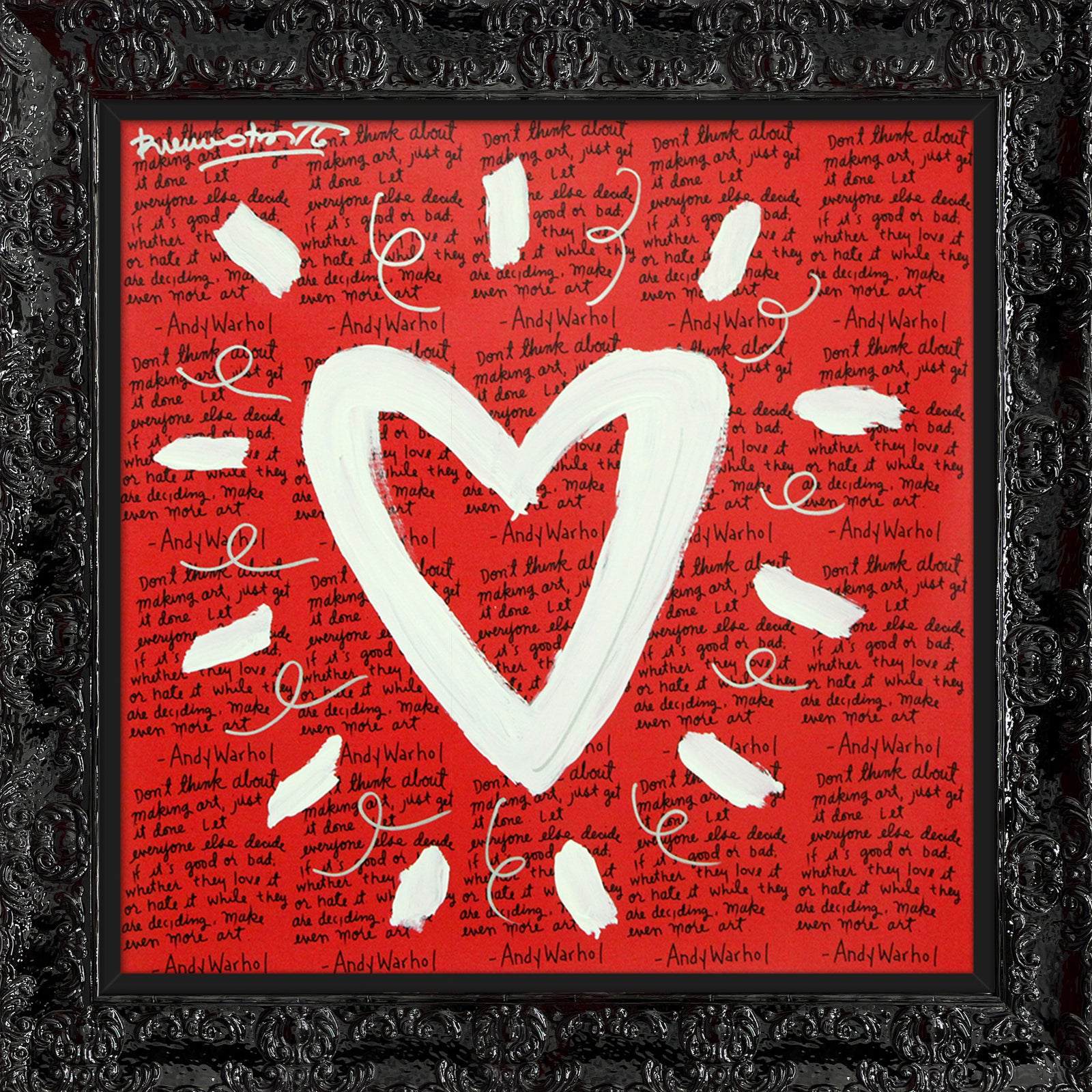 ANDY'S HEART - Mixed Media Original