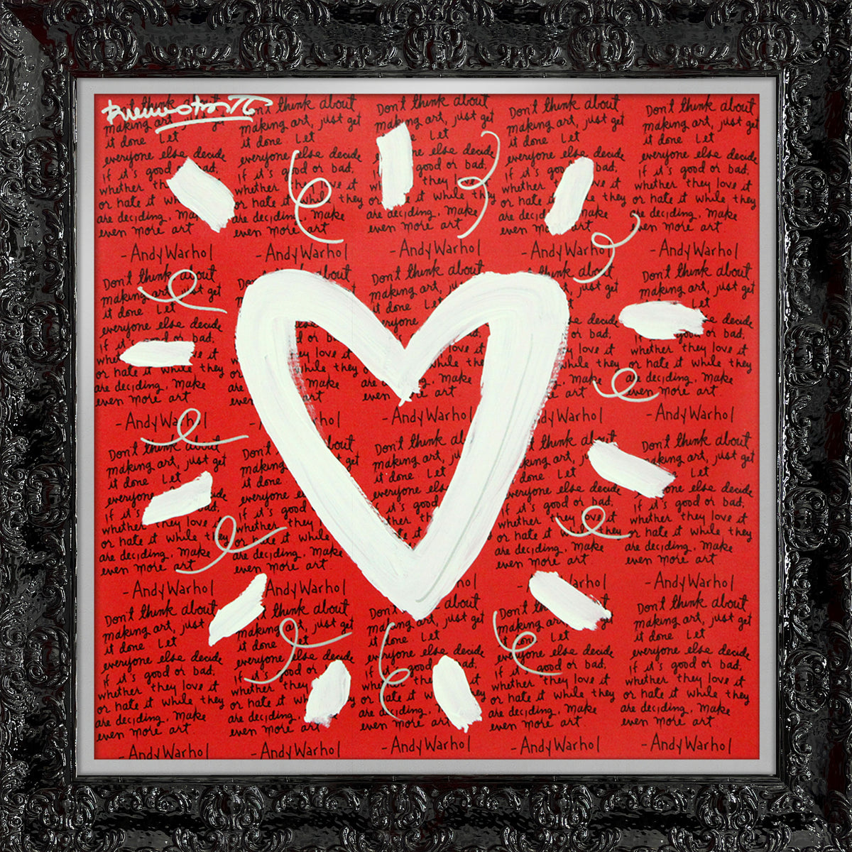 ANDY'S HEART - Mixed Media Original