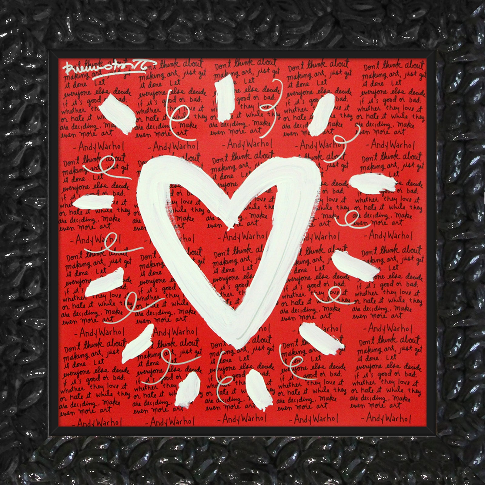 ANDY'S HEART - Mixed Media Original