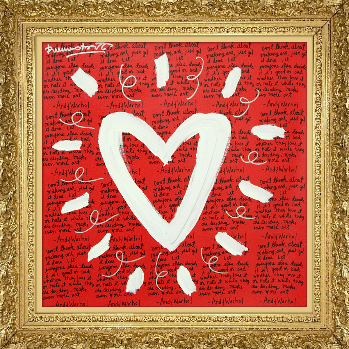 ANDY'S HEART - Mixed Media Original