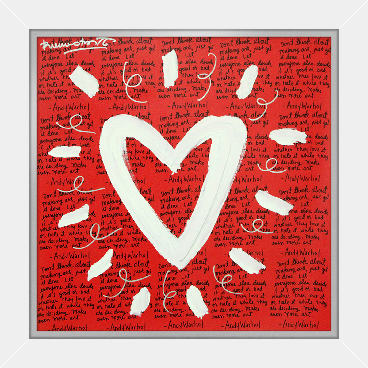 ANDY'S HEART - Mixed Media Original