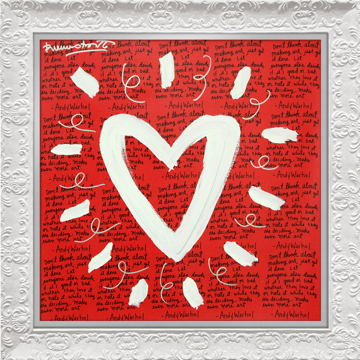 ANDY'S HEART - Mixed Media Original