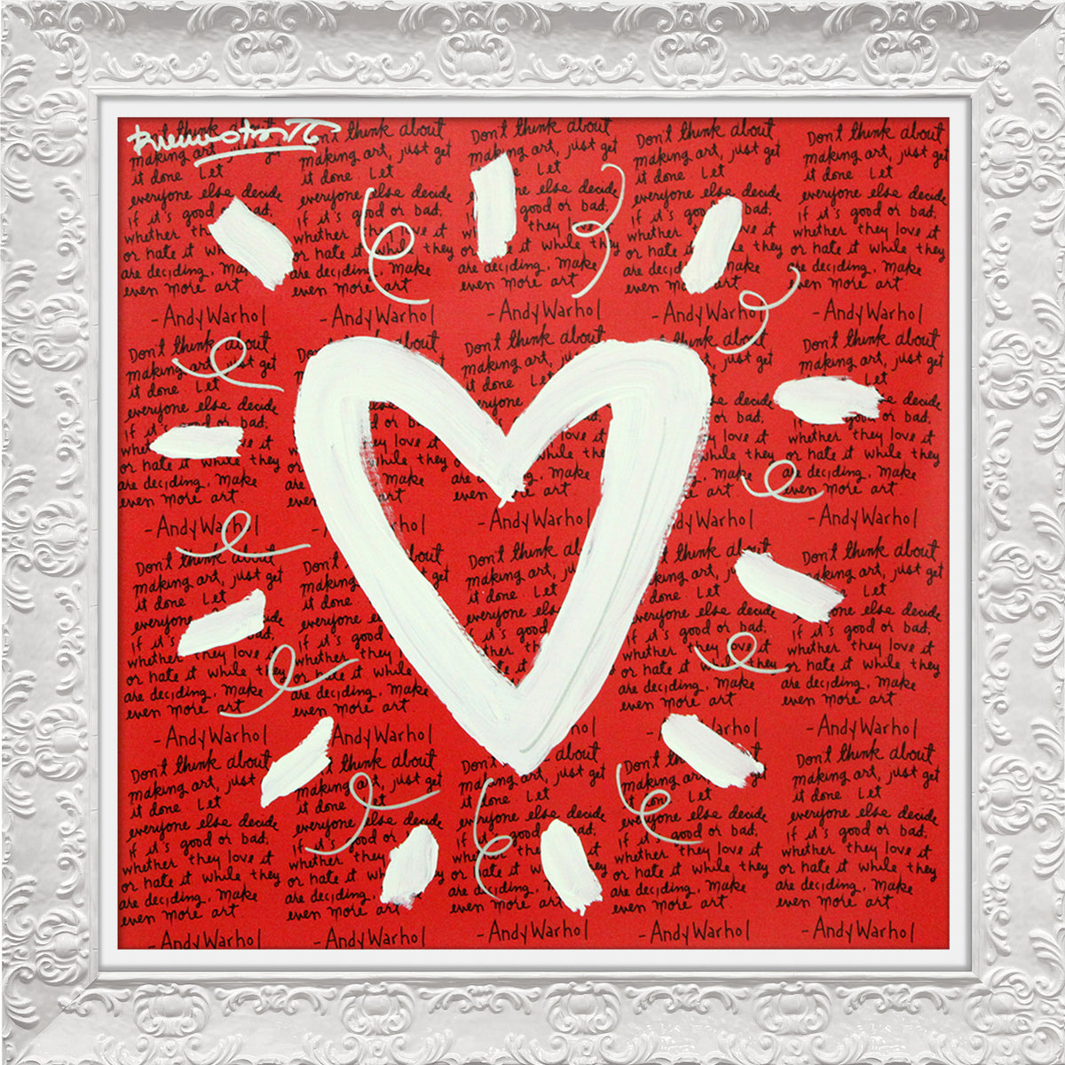 ANDY'S HEART - Mixed Media Original