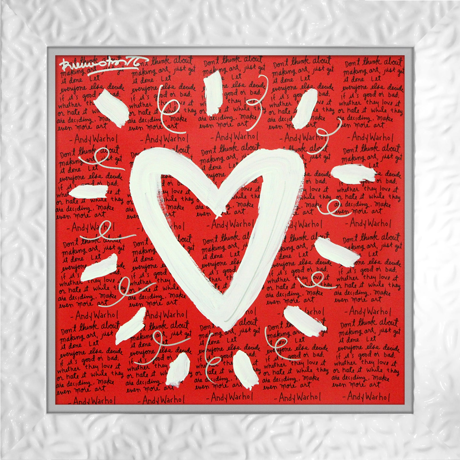 ANDY'S HEART - Mixed Media Original