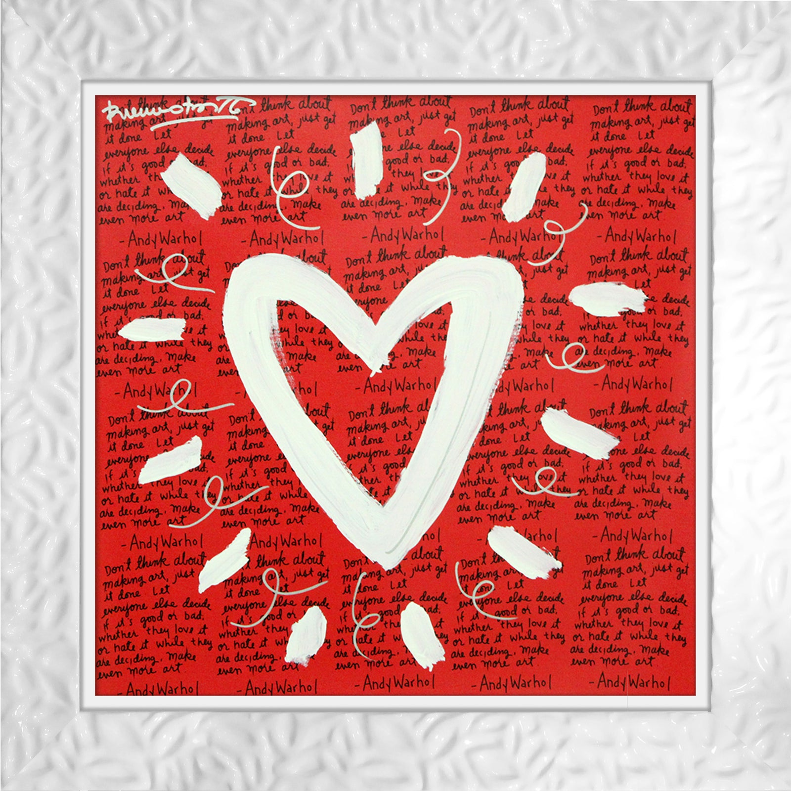 ANDY'S HEART - Mixed Media Original