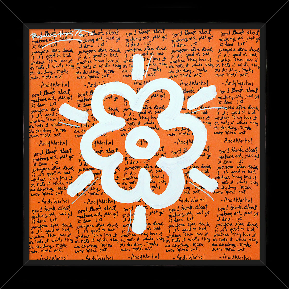 ANDY'S FLOWER -  Mixed Media Original