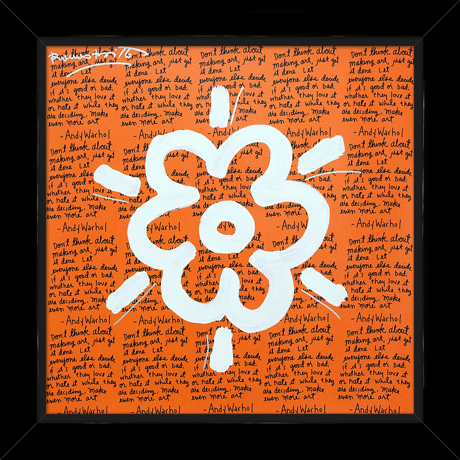 ANDY'S FLOWER -  Mixed Media Original