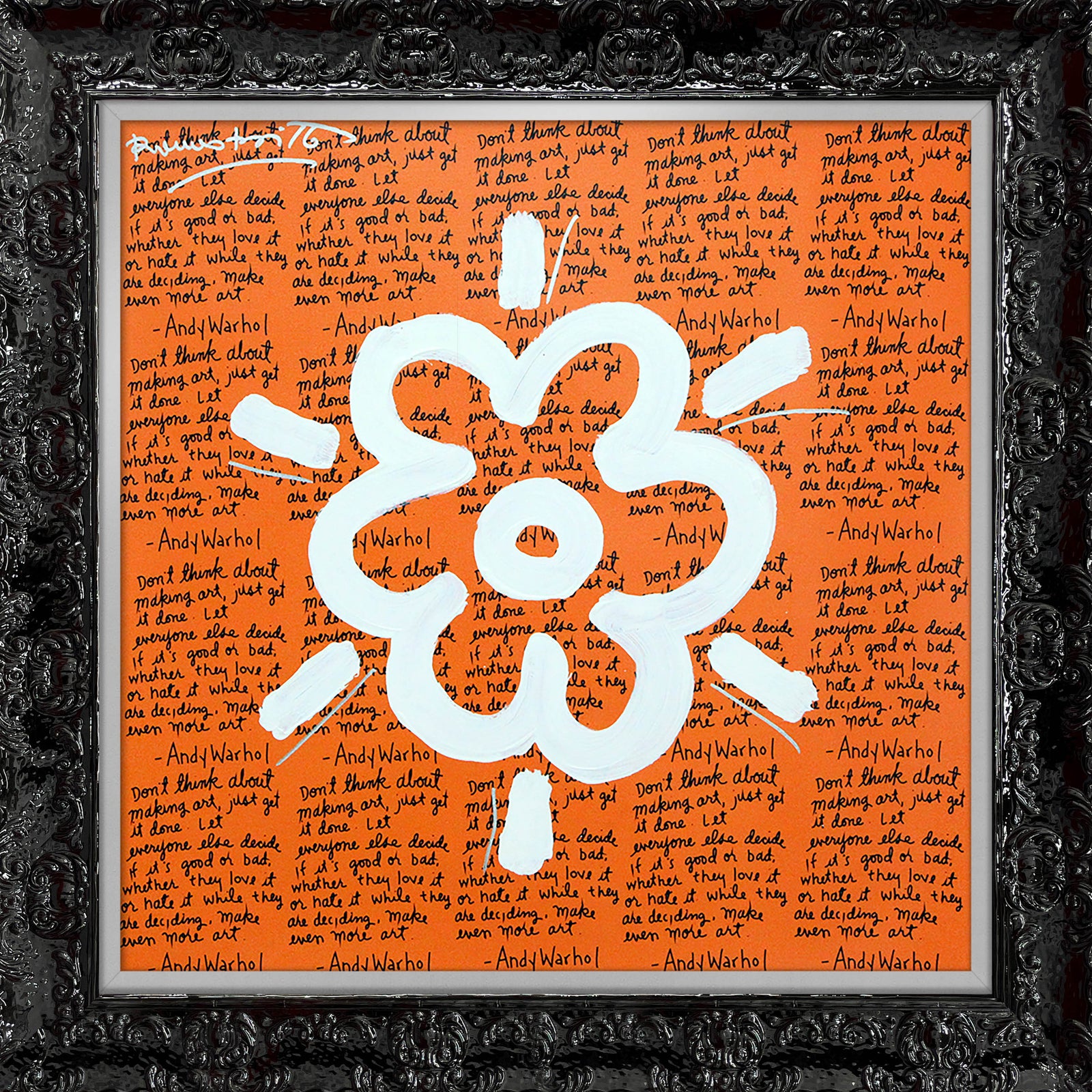 ANDY'S FLOWER -  Mixed Media Original