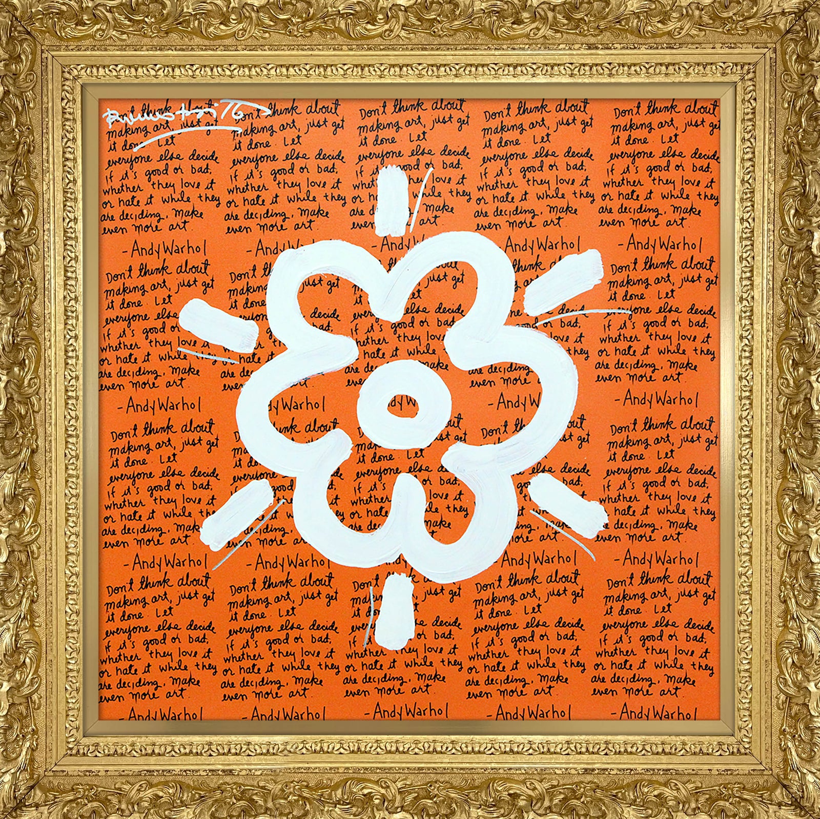 ANDY'S FLOWER -  Mixed Media Original