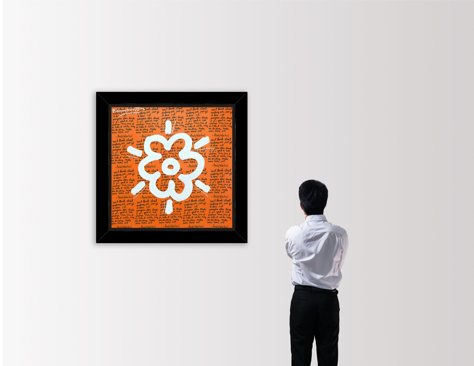 ANDY'S FLOWER -  Mixed Media Original