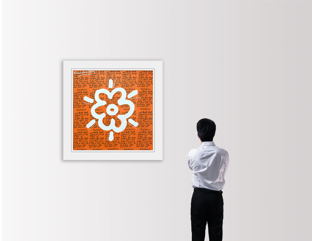 ANDY'S FLOWER -  Mixed Media Original